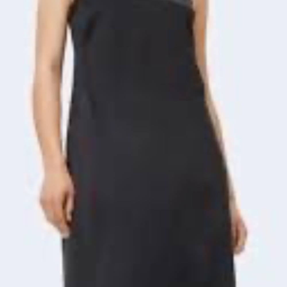 NWT New With Tags! H&M Black Satin Beaded Halter Evening Dress